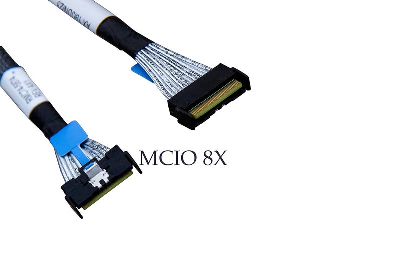 DiliVing 𝐃𝐢𝐋𝐢𝐧𝐤𝐞𝐫 𝐌𝐂𝐈𝐎 x8 to 𝐒𝐥𝐢𝐦𝐒𝐀𝐒 x8,𝐒𝐅𝐅-𝐓𝐀-𝟏𝟎𝟏𝟔 74Pin to 𝐒𝐅𝐅-𝟖𝟔𝟓𝟒 74Pin,PCIe Gen5 Mini Cooledge IO，Double Straight Cable 100CM (CBL-MCIO-1270S4T2) - Image 4